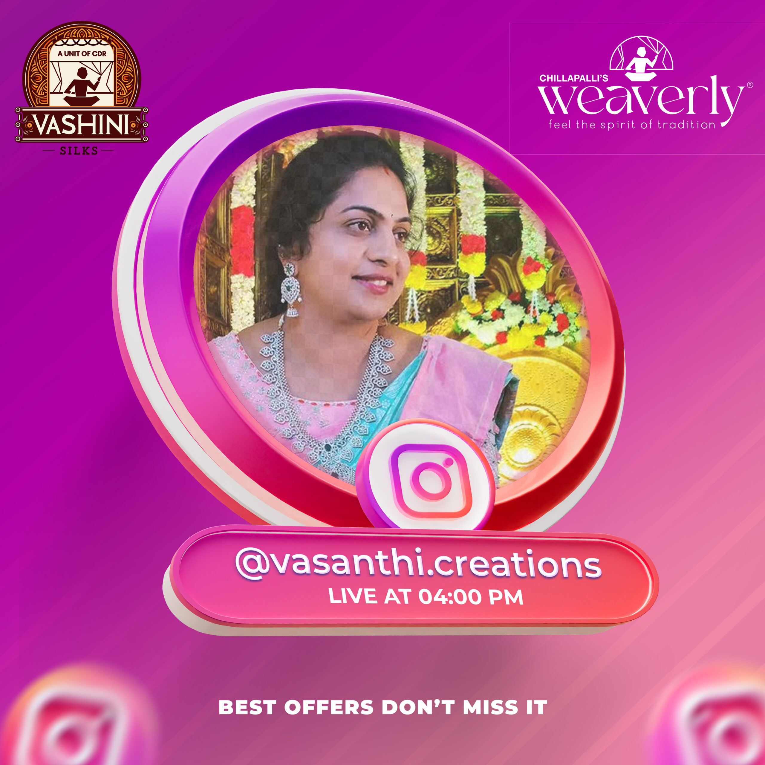 Projects Instagram Social Media Live Streem Design Template